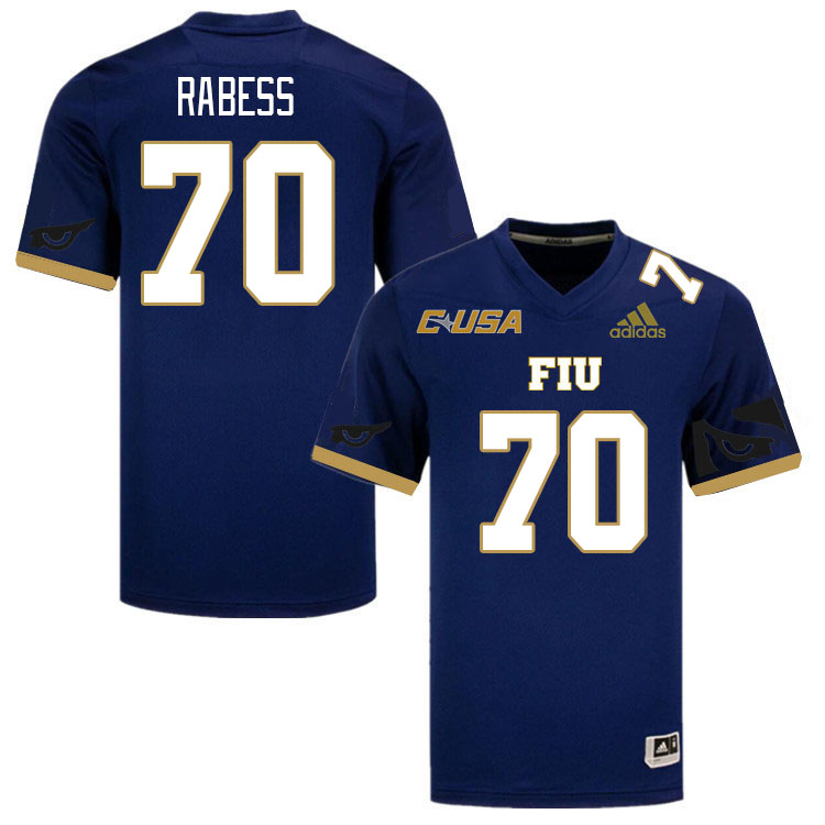 Men-Youth #70 Mykeal Rabess Florida International Panthers College Football Jerseys Stitched Sale-Na